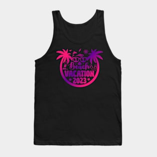 Beach Vacation 2023 Summer Vacation Beach Palm Tree Tank Top